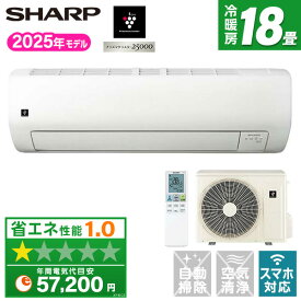 エアコン 18畳 シャープ SHARP Eシリーズ AY-T56E2-W ホワイト系 [エアコン(主に18畳用・単相200V)]
