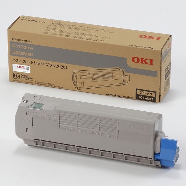 OKI TC-C4DK2 [トナー ブラック大 C612dnw用] メーカー直送 トナー