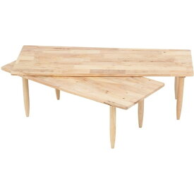センターテーブル ツインセンターテーブル テーブル ローテーブル リビングテーブル 天然木 ナチュラル 北欧 おしゃれ 木製 回転 新生活