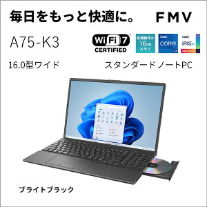 FMVA75K3BA xm uCgubN FMV Note A A75-K3 [m[gp\R 16^ / Win11 Home / DVDX[p[}` / Office]