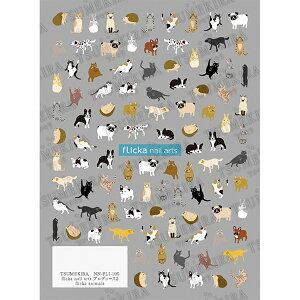 TSUMEKIRA(�c���L��) �l�C���V�[�� flicka nail arts �v���f���[�X2 flicka animals NN-FLI-105 �C���O�J�����g
