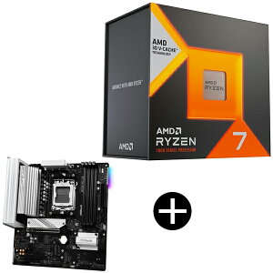 AMD Ryzen7 7800X3D W/O Cooler (8C/16T 4.2Ghz 120W) 100-100000910WOF Q[~OvZbT[ + ASRock B650M Pro X3D }U[{[h Zbg