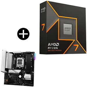 AMD Ryzen 7 9700X W/O Cooler WOF (8C/16TA3.8GHzA65W) CPU + ASRock B650M Pro X3D WiFi }U[{[h Zbg