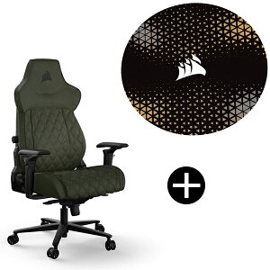 Corsair TC500 LUXE Sherwood (CF-9010068-WW) �_�[�N�O���[�� �Q�[�~���O�`�F�A + Corsair�`�F�A�}�b�g �Z�b�g