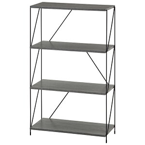 77553 EZBOワイヤーラック4段 60幅 GY 不二貿易 メーカー直送