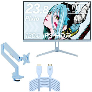 Pixio PX246WAVEB-O u[ 23.8^ Q[~Oj^[ + 3֐߃j^[A[ (1) + HDMI2.1P[u 2m Zbg