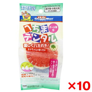 【エントリーでP10倍!24日20:00-27日9:59】 【10個セット】ドギーマン ハヤシ へちまデンタルボール型 S