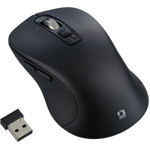 MUS-DKF243BK Nakabayashi �u���b�N [���C�����X �}�E�X Dual �É� 5�{�^�� BlueLED L]