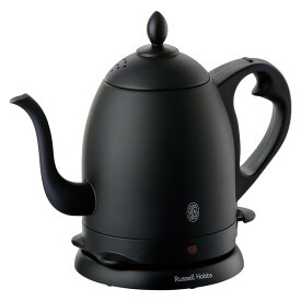 電気ケトル ケトル やかん ヤカン 黒 ラッセルホブス Russell Hobbs 0.8L おしゃれ モダン 珈琲 コーヒー インテリア キッチン 空焚き防止 マットブラック デザイン家電 カフェケトル シンプル 新生活 プレゼント ギフト モノトーン スマート 7408JP-88