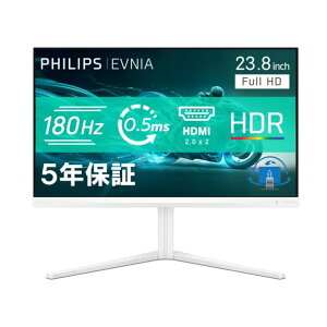 24M2N3201A/11 PHILIPS [EVNIA 180Hz�Ή��Q�[�~���O�t���f�B�X�v���C �i23.8�^/1920×1080/HDMI�ADP/�z���C�g/�X�s�[�J�[����/5�N�ԃt���ۏ؁j]