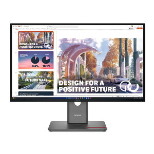 64B3GAR2JP Lenovo [ThinkVision P27QD-40 (27�^���C�h�t���f�B�X�v���C/2560×1440/DP�AHDMI�AUSB Type-C/�u���b�N/�X�s�[�J�[�F�Ȃ�/3�N�ԃt���ۏ�/�L����pIPS�p�l���̗p)]