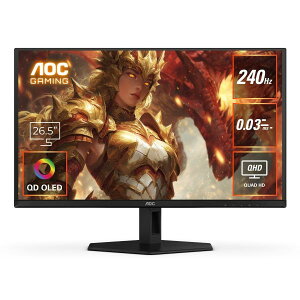 Q27G40ZDF/11 AOC [�Q�[�~���O�L�@EL�f�B�X�v���C 26.5�^/2560×1440/HDMI�ADisplayPort/�u���b�N/�X�s�[�J�[�F�Ȃ�/240Hz/QD-OLED]