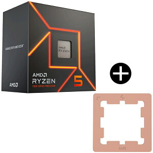 AMD Ryzen 5 7500F CPU + DEEPCOOL R-AM5TPG-CUNNAN-G AM5 Thermal Paste Guard �T�[�}���y�[�X�g�K�[�h �Z�b�g