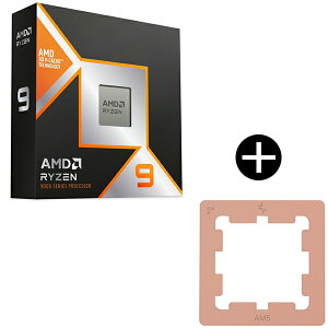 AMD Ryzen 9 9950X3D CPU + DEEPCOOL R-AM5TPG-CUNNAN-G AM5 Thermal Paste Guard �T�[�}���y�[�X�g�K�[�h �Z�b�g