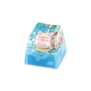 kj-akc-plp-salamander KEYMOJI �u���[ Pool Party Artisan Keycap for Cherry MX Switches Chill Salamander [�L�[�L���b�v]