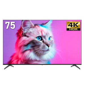 MAXZEN �e���r 75�^ Google�e���r 75�C���` �O�[�O���e���r 75V Dolby Atmos 4K�Ή� �n��EBS�E110�xCS�f�W�^�� �O�t��HDD�^��@�\ HDMI3�n�� HDR Youtube Netflix Amazon Prime video ABEMA U-NEXT �����\ MVU75CH07 �}�N�X