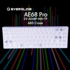EV-AE68P-WH-TP EverGlide �z���C�g AE68 Pro Transparent [���s�b�h�g���K�[���� �Q�[�~���O�L�[�{�[�h (�p��z��)]