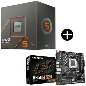 AMD Ryzen 5 8500G BOX With Wraith Stealth Cooler CPU + GIGABYTE B650M S2H �}�U�[�{�[�h �Z�b�g