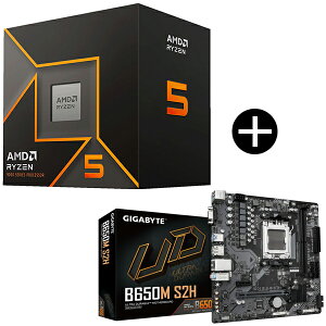 AMD Ryzen 5 9500F CPU + GIGABYTE B650M S2H �}�U�[�{�[�h �Z�b�g