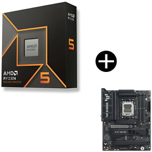 AMD Ryzen 5 9600X W/O Cooler WOF (6C/12T�A3.9GHz�A65W) CPU + ASUS TUF GAMING X870E-PLUS WIFI7 �}�U�[�{�[�h �Z�b�g