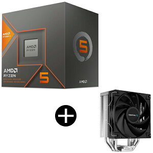 AMD Ryzen 5 8600G BOX With Wraith Stealth Cooler CPU + DEEPCOOL R-AK400-BKNNMN-G-1 �T�C�h�t���[�^CPU�N�[���[ �Z�b�g