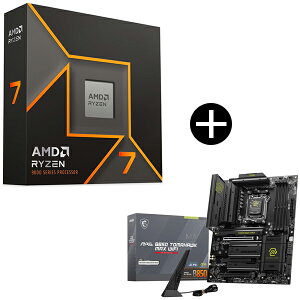AMD Ryzen 7 9700X W/O Cooler WOF (8C/16T�A3.8GHz�A65W) CPU + MSI MAG B850 TOMAHAWK MAX WIFI �}�U�[�{�[�h �Z�b�g