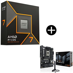 AMD Ryzen 7 9700X W/O Cooler WOF (8C/16T�A3.8GHz�A65W) CPU + ASUS TUF GAMING B650E-PLUS WIFI �}�U�[�{�[�h �Z�b�g
