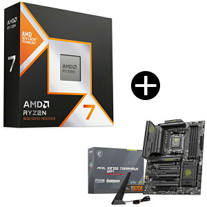 AMD Ryzen 7 9850X3D W/O Cooler WOF 100-100001973WOF CPU (8C/16T 4.7Ghz 120W) + MSI MAG X870E TOMAHAWK WIFI �}�U�[�{�[�h �Z�b�g�yKK9N0D18P�z
