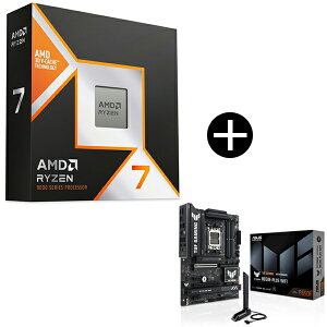 AMD Ryzen 7 9850X3D W/O Cooler WOF 100-100001973WOF CPU (8C/16T 4.7Ghz 120W) + ASUS TUF GAMING B650E-PLUS WIFI �}�U�[�{�[�h �Z�b�g