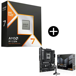 AMD Ryzen 7 9850X3D W/O Cooler WOF 100-100001973WOF CPU (8C/16T 4.7Ghz 120W) + ASUS TUF GAMING B850-PLUS WIFI �}�U�[�{�[�h �Z�b�g