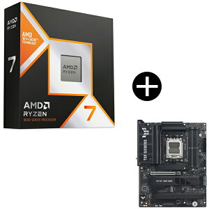 AMD Ryzen 7 9850X3D W/O Cooler WOF 100-100001973WOF CPU (8C/16T 4.7Ghz 120W) + ASUS TUF GAMING X870E-PLUS WIFI7 �}�U�[�{�[�h �Z�b�g