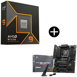 AMD Ryzen 9 9950X W/O Cooler WOF (16C/32T�A4.3GHz�A170W) CPU + MSI MAG B850 TOMAHAWK MAX WIFI �}�U�[�{�[�h �Z�b�g