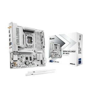 B860M Challenger WiFi White ASRock �z���C�g [MicroATX�}�U�[�{�[�h]