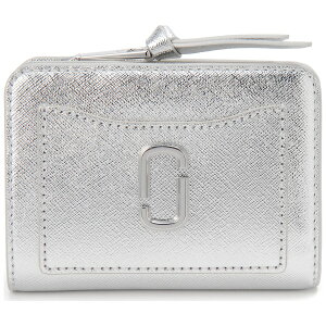 MARC JACOBS �}�[�N�W�F�C�R�u�X ��܂���z �U �X�i�b�v�V���b�g �V���o�[ 2F4SMP065S02 040 MINI COMPACT WALLET SILVER �u�����h �a���� �V���� �N���X�}�X �v���[���g �M�t�g �y���s�A���i�z