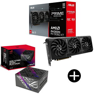 ASUS PRIME-RX9060XT-O16G PRIME �O���t�B�b�N�{�[�h + ROG-STRIX-850P-GAMING �d�����j�b�g �Z�b�g