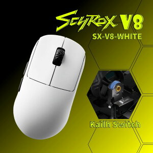 SX-V8-WHITE-KO SCYROX �z���C�g [���C�����X�Q�[�~���O�}�E�X]