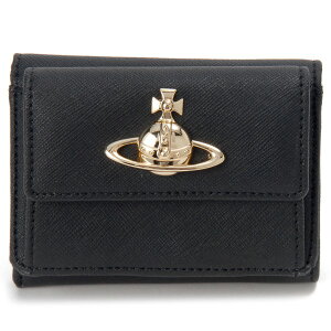 Vivienne Westwood ���B���B�A�� �E�G�X�g�E�b�h �O�܂���z ���z �u���b�N �� 5115002TW S000B N402 SM FLAP TRI FOLDWALLET BLACK 3D ORB �u�����h �a���� �V���� �N���X�}�X �M�t�g �v���[���g �y���s�A���i�z