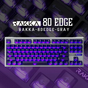 80EDGE-GRAY RAKKA �S�[�X�g�O���[ [�Q�[�~���O�L�[�{�[�h (�p��z��/���s�b�h�g���K�[�Ή�/�L��) ]