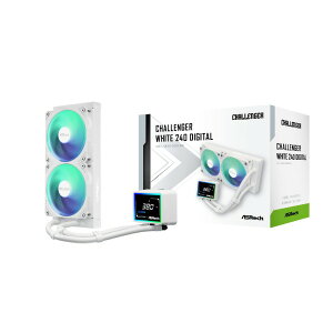 Challenger White 240 Digital ASRock �z���C�g [����CPU�N�[���[(120mm×2)]