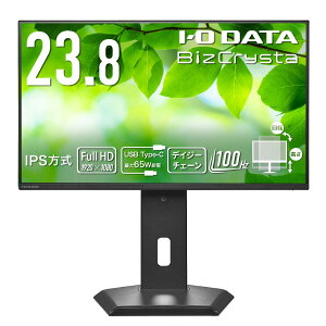 LCD-C243SMB-F IODATA �u���b�N BizCrysta [�f�C�W�[�`�F�[���ڑ��Ή�&65W���d USB Type-C���� 23.8�^�t���f�B�X�v���C]