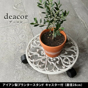 IF-N0036WHT �A�C�A�����v�����^�[�X�^���h�L���X�^�[�t 28cm�udeacor�v(�f�[�R��) �z���C�g �Z�܂��X�^�C�� ���[�J�[����