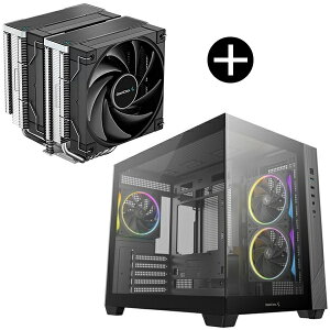 DEEPCOOL R-AK620-BKNNMT-G �u���b�N �T�C�h�t���[�^CPU�N�[���[ + CG330 3F �u���b�N Micro-ATX PC�P�[�X �Z�b�g