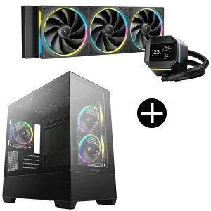 DEEPCOOL R-LM360-BKDMMC-1 �u���b�N CPU�N�[���[ + R-CG380-BKAGM3-G �u���b�N PC�P�[�X �Z�b�g