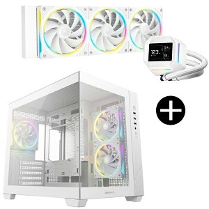 DEEPCOOL R-LM360-WHDMMC-1 �z���C�g CPU�N�[���[ + CG330 3F WH �z���C�g Micro-ATX PC�P�[�X �Z�b�g