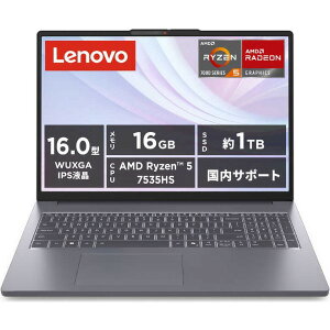 83K8007DJP Lenovo ���i�O���[ IdeaPad Slim 3 Gen 10 [�m�[�g�p�\�R�� 16.0�^ / Win11 Home / Office����]