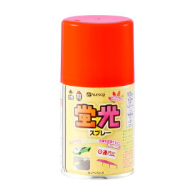 カンペハピオ 蛍光スプレー 蛍光レッド 100ML