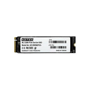 AD-SSDM2PG3-256G ADTEC [����SSD M.2 NVMe PCIe Gen3x4 (2280) 256GB]