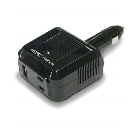 カシムラ KD-162 ブラック [DC/ACインバーター 80W AC+USB 2.4A]