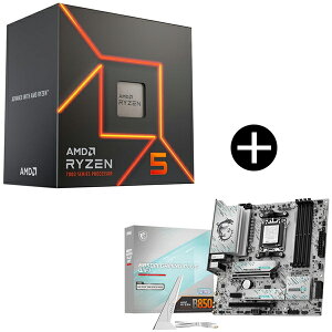 AMD Ryzen5 7600 With Wraith Stealth Cooler 100-100001015BOX CPU (6C/12T 4.0Ghz 65W) + MSI B850M GAMING PLUS WIFI B850M GAMING PLUS WIFI �}�U�[�{�[�h �Z�b�g