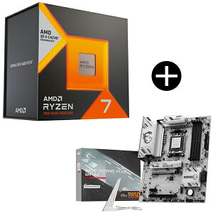 AMD Ryzen 7 7700X3D W/O Cooler CPU (8C/16T�E4.0GHz�E120W) + MSI B850 GAMING PLUS WIFI6E B850 GAMING PLUS WIFI6E �}�U�[�{�[�h �Z�b�g